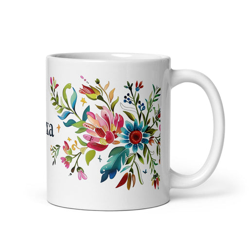 Alexa Exclusive Name Art Piece Home Office Work Coffee Mug Mexican Spanish Pride Gift Cup One-Of-A-Kind Calligraphy White Glossy Mug | A20 Mexicada 11 oz