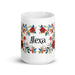 Alexa Exclusive Name Art Piece Home Office Work Coffee Mug Mexican Spanish Pride Gift Cup One-Of-A-Kind Calligraphy White Glossy Mug | A24 Mexicada