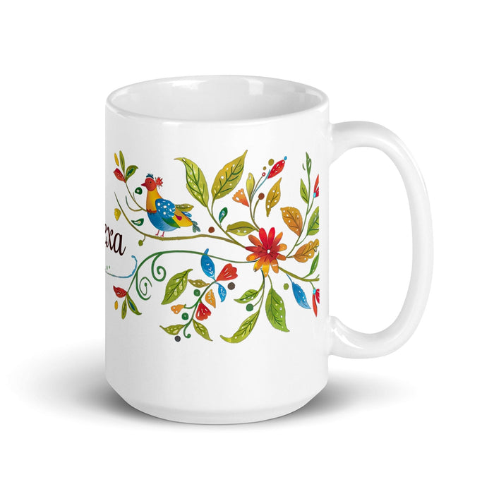 Alexa Exclusive Name Art Piece Home Office Work Coffee Mug Mexican Spanish Pride Gift Cup One-Of-A-Kind Calligraphy White Glossy Mug | A27 Mexicada 15 oz