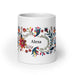 Alexa Exclusive Name Art Piece Home Office Work Coffee Mug Mexican Spanish Pride Gift Cup One - Of - A - Kind Calligraphy White Glossy Mug | A3 - Mexicada