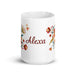 Alexa Exclusive Name Art Piece Home Office Work Coffee Mug Mexican Spanish Pride Gift Cup One-Of-A-Kind Calligraphy White Glossy Mug | A4 Mexicada