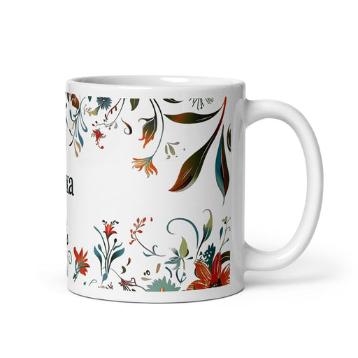 Alexa Exclusive Name Art Piece Home Office Work Coffee Mug Mexican Spanish Pride Gift Cup One-Of-A-Kind Calligraphy White Glossy Mug | A8 Mexicada 11 oz