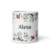 Alexa Exclusive Name Art Piece Home Office Work Coffee Mug Mexican Spanish Pride Gift Cup One-Of-A-Kind Calligraphy White Glossy Mug | A8 Mexicada