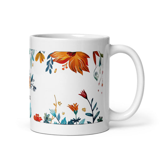 Alexa Exclusive Name Art Piece Home Office Work Coffee Mug Mexican Spanish Pride Gift Cup One-Of-A-Kind Calligraphy White Glossy Mug | A9 Mexicada 11 oz