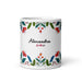 Alexandra Exclusive Name Art Piece Home Office Work Coffee Mug Mexican Spanish Pride Gift Cup One - Of - A - Kind Calligraphy White Glossy Mug | A11 - Mexicada