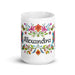 Alexandra Exclusive Name Art Piece Home Office Work Coffee Mug Mexican Spanish Pride Gift Cup One-Of-A-Kind Calligraphy White Glossy Mug | A4 Mexicada