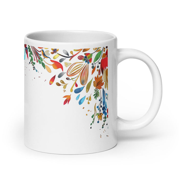 Alicia Exclusive Name Art Piece Home Office Work Coffee Mug Mexican Spanish Pride Gift Cup One-Of-A-Kind Calligraphy White Glossy Mug | A22 Mexicada 20 oz