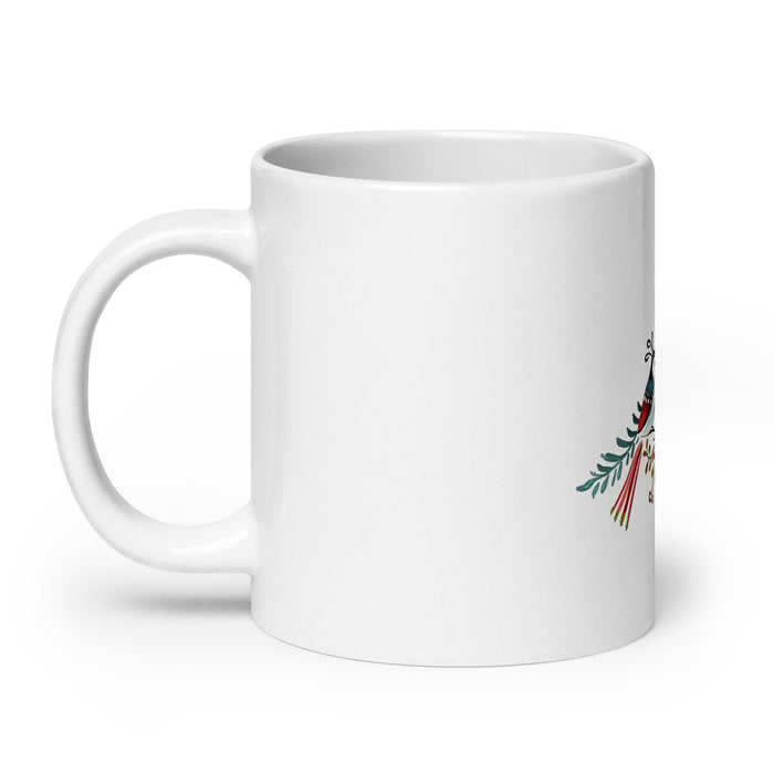 Alicia Exclusive Name Art Piece Home Office Work Coffee Mug Mexican Spanish Pride Gift Cup One-Of-A-Kind Calligraphy White Glossy Mug | A9 Mexicada