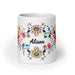 Alison Exclusive Name Art Piece Home Office Work Coffee Mug Mexican Spanish Pride Gift Cup One - Of - A - Kind Calligraphy White Glossy Mug | A1 - Mexicada