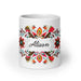 Alison Exclusive Name Art Piece Home Office Work Coffee Mug Mexican Spanish Pride Gift Cup One-Of-A-Kind Calligraphy White Glossy Mug | A14 Mexicada