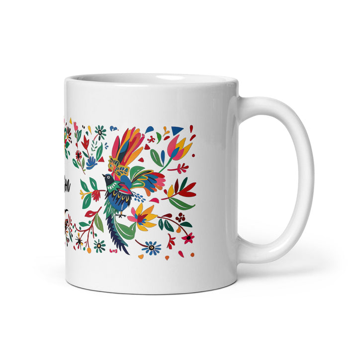 Alison Exclusive Name Art Piece Home Office Work Coffee Mug Mexican Spanish Pride Gift Cup One - Of - A - Kind Calligraphy White Glossy Mug | A21 - Mexicada