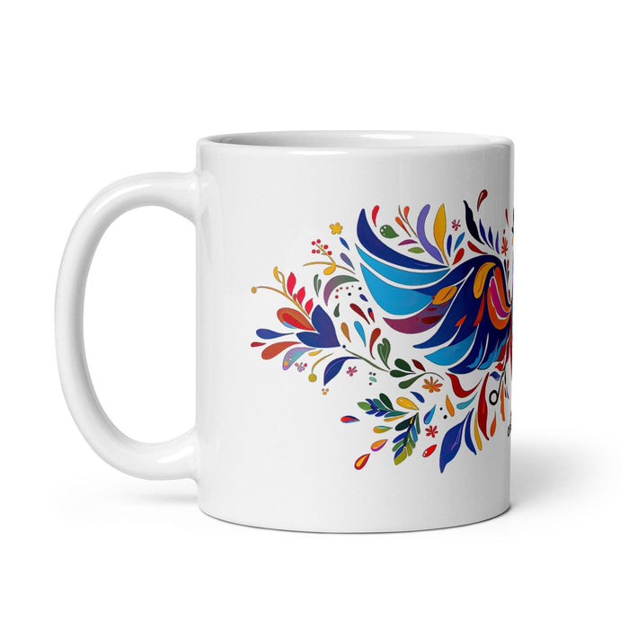 Alison Exclusive Name Art Piece Home Office Work Coffee Mug Mexican Spanish Pride Gift Cup One-Of-A-Kind Calligraphy White Glossy Mug | A26 Mexicada