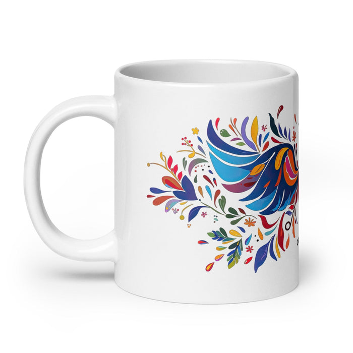 Alison Exclusive Name Art Piece Home Office Work Coffee Mug Mexican Spanish Pride Gift Cup One-Of-A-Kind Calligraphy White Glossy Mug | A26 Mexicada