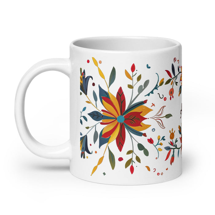 Alison Exclusive Name Art Piece Home Office Work Coffee Mug Mexican Spanish Pride Gift Cup One-Of-A-Kind Calligraphy White Glossy Mug | A29 Mexicada