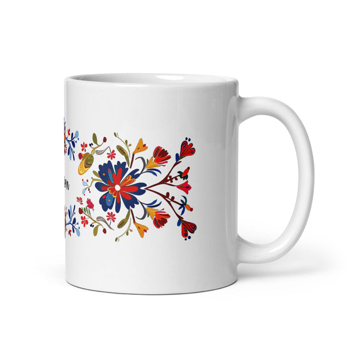 Alison Exclusive Name Art Piece Home Office Work Coffee Mug Mexican Spanish Pride Gift Cup One-Of-A-Kind Calligraphy White Glossy Mug | A35 Mexicada 11 oz