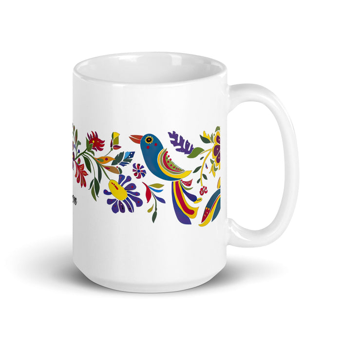 Alison Exclusive Name Art Piece Home Office Work Coffee Mug Mexican Spanish Pride Gift Cup One - Of - A - Kind Calligraphy White Glossy Mug | A37 - Mexicada