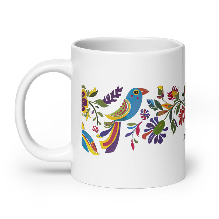 Alison Exclusive Name Art Piece Home Office Work Coffee Mug Mexican Spanish Pride Gift Cup One - Of - A - Kind Calligraphy White Glossy Mug | A37 - Mexicada