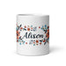 Alison Exclusive Name Art Piece Home Office Work Coffee Mug Mexican Spanish Pride Gift Cup One-Of-A-Kind Calligraphy White Glossy Mug | A9 Mexicada