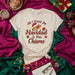 All I Want for Navidad Is Más Chisme Shirt, Funny Christmas T-Shirt, Holiday Party Tee, Spanish Phrase Tee, Cute Christmas Santa Hat Taco Gift Top for Friends & Family Mexicada