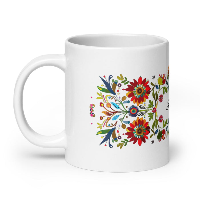 Allison Exclusive Name Art Piece Home Office Work Coffee Mug Mexican Spanish Pride Gift Cup One-Of-A-Kind Calligraphy White Glossy Mug | A12 Mexicada