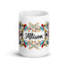 Allison Exclusive Name Art Piece Home Office Work Coffee Mug Mexican Spanish Pride Gift Cup One-Of-A-Kind Calligraphy White Glossy Mug | A6 Mexicada