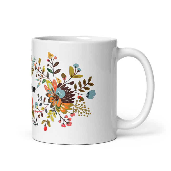 Allison Exclusive Name Art Piece Home Office Work Coffee Mug Mexican Spanish Pride Gift Cup One - Of - A - Kind Calligraphy White Glossy Mug | A9 - Mexicada