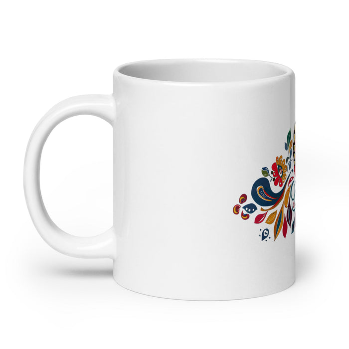 Alma Exclusive Name Art Piece Home Office Work Coffee Mug Mexican Spanish Pride Gift Cup One - Of - A - Kind Calligraphy White Glossy Mug | A11 - Mexicada