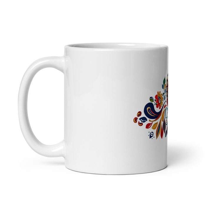 Alma Exclusive Name Art Piece Home Office Work Coffee Mug Mexican Spanish Pride Gift Cup One - Of - A - Kind Calligraphy White Glossy Mug | A11 - Mexicada