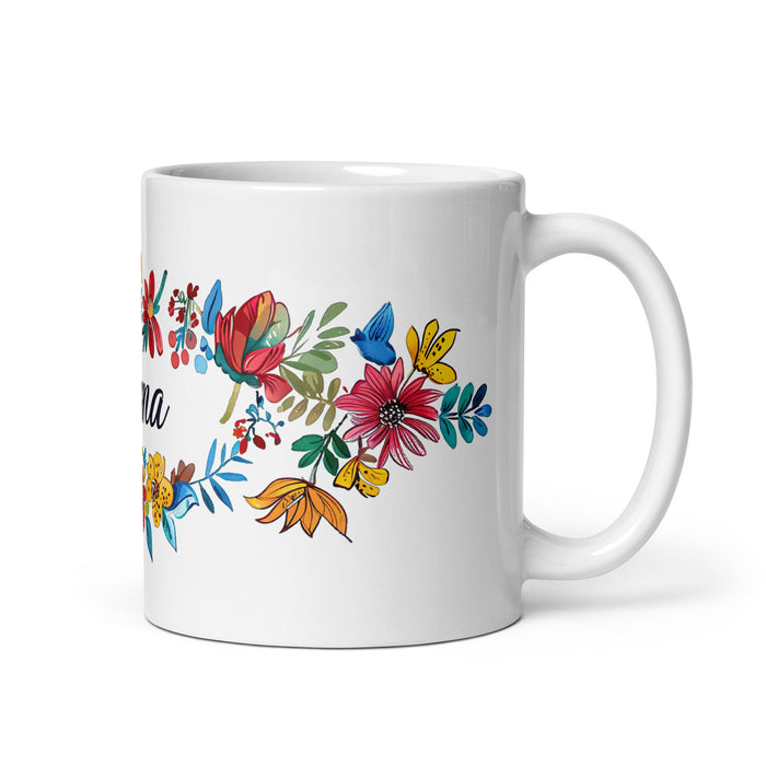 Alma Exclusive Name Art Piece Home Office Work Coffee Mug Mexican Spanish Pride Gift Cup One - Of - A - Kind Calligraphy White Glossy Mug | A12 - Mexicada