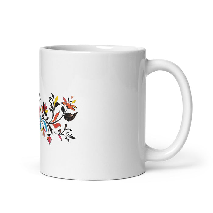 Alma Exclusive Name Art Piece Home Office Work Coffee Mug Mexican Spanish Pride Gift Cup One - Of - A - Kind Calligraphy White Glossy Mug | A13 - Mexicada