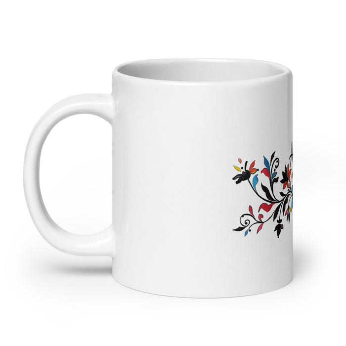 Alma Exclusive Name Art Piece Home Office Work Coffee Mug Mexican Spanish Pride Gift Cup One - Of - A - Kind Calligraphy White Glossy Mug | A13 - Mexicada