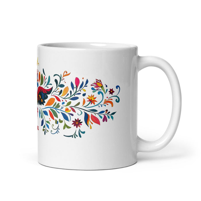 Alma Exclusive Name Art Piece Home Office Work Coffee Mug Mexican Spanish Pride Gift Cup One-Of-A-Kind Calligraphy White Glossy Mug | A14 Mexicada 11 oz