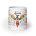 Alma Exclusive Name Art Piece Home Office Work Coffee Mug Mexican Spanish Pride Gift Cup One-Of-A-Kind Calligraphy White Glossy Mug | A19 Mexicada