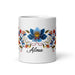 Alma Exclusive Name Art Piece Home Office Work Coffee Mug Mexican Spanish Pride Gift Cup One - Of - A - Kind Calligraphy White Glossy Mug | A20 - Mexicada