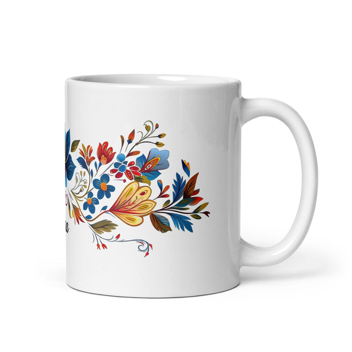 Alma Exclusive Name Art Piece Home Office Work Coffee Mug Mexican Spanish Pride Gift Cup One-Of-A-Kind Calligraphy White Glossy Mug | A20 Mexicada 11 oz