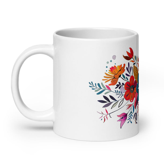 Alma Exclusive Name Art Piece Home Office Work Coffee Mug Mexican Spanish Pride Gift Cup One-Of-A-Kind Calligraphy White Glossy Mug | A21 Mexicada