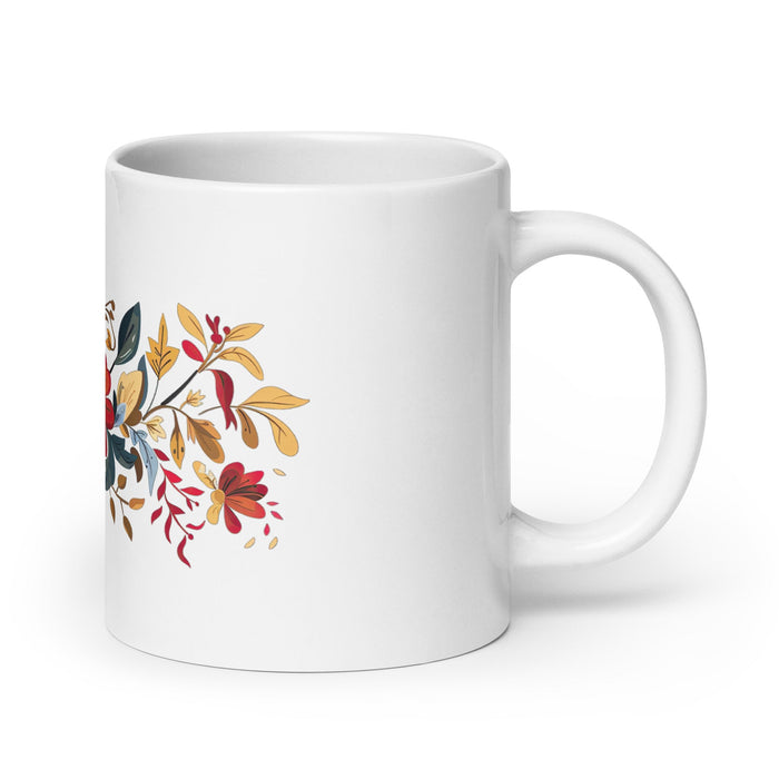 Alma Exclusive Name Art Piece Home Office Work Coffee Mug Mexican Spanish Pride Gift Cup One - Of - A - Kind Calligraphy White Glossy Mug | A22 - Mexicada