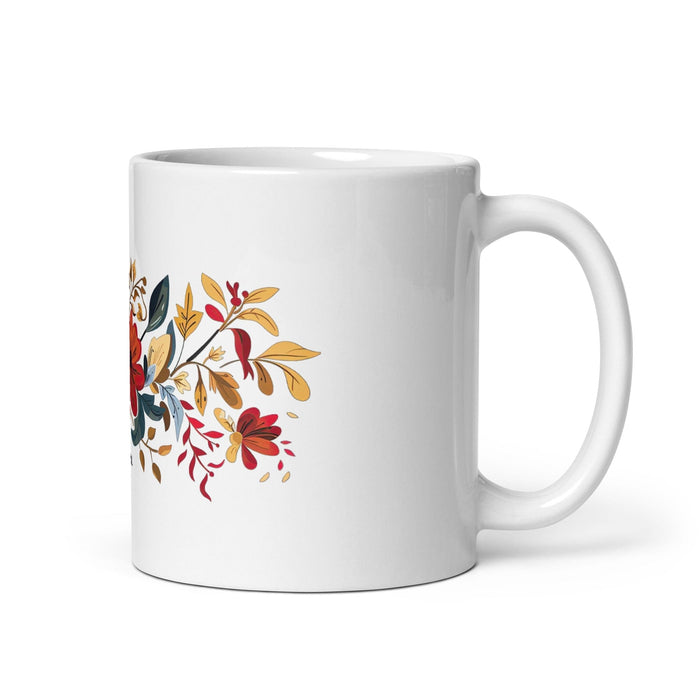 Alma Exclusive Name Art Piece Home Office Work Coffee Mug Mexican Spanish Pride Gift Cup One-Of-A-Kind Calligraphy White Glossy Mug | A22 Mexicada 11 oz