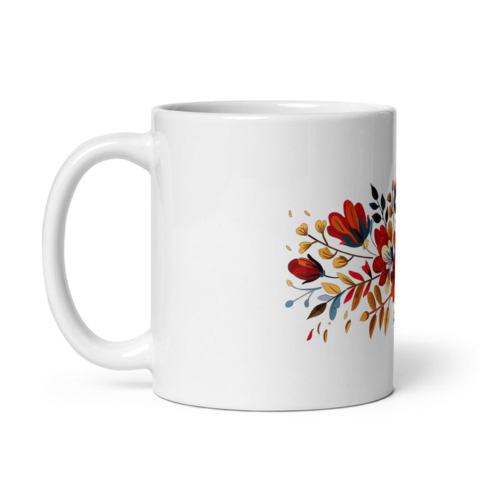 Alma Exclusive Name Art Piece Home Office Work Coffee Mug Mexican Spanish Pride Gift Cup One-Of-A-Kind Calligraphy White Glossy Mug | A22 Mexicada