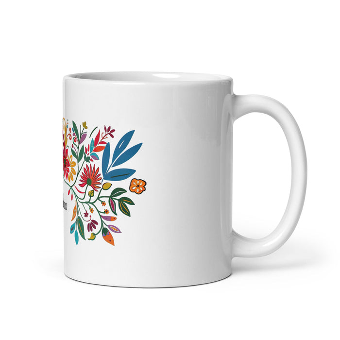 Alma Exclusive Name Art Piece Home Office Work Coffee Mug Mexican Spanish Pride Gift Cup One - Of - A - Kind Calligraphy White Glossy Mug | A23 - Mexicada