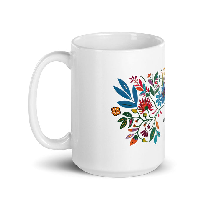 Alma Exclusive Name Art Piece Home Office Work Coffee Mug Mexican Spanish Pride Gift Cup One-Of-A-Kind Calligraphy White Glossy Mug | A23 Mexicada