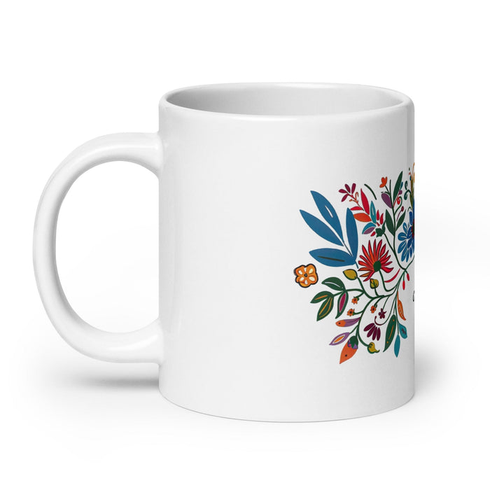 Alma Exclusive Name Art Piece Home Office Work Coffee Mug Mexican Spanish Pride Gift Cup One-Of-A-Kind Calligraphy White Glossy Mug | A23 Mexicada