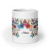 Alma Exclusive Name Art Piece Home Office Work Coffee Mug Mexican Spanish Pride Gift Cup One-Of-A-Kind Calligraphy White Glossy Mug | A23 Mexicada