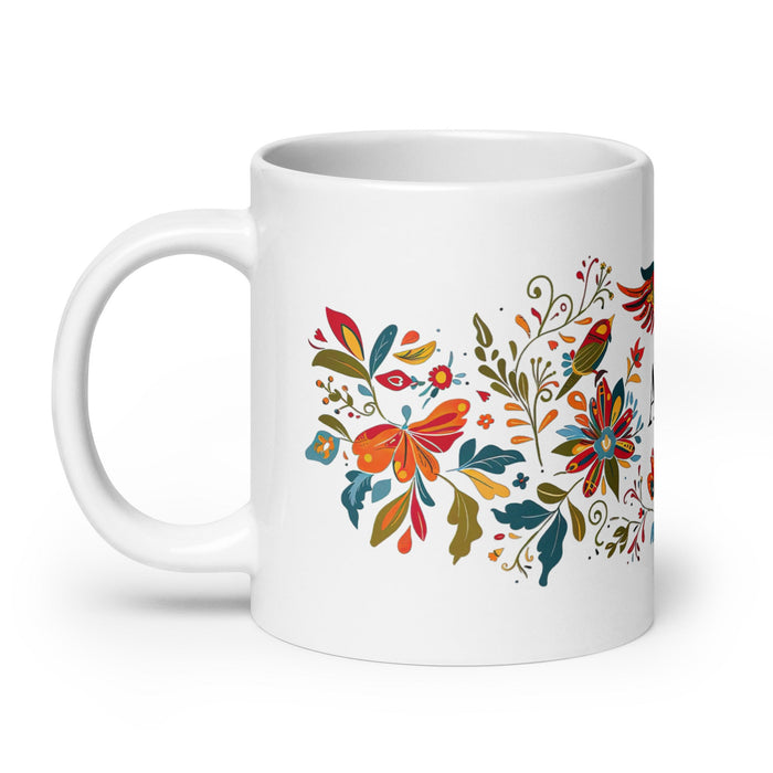 Alma Exclusive Name Art Piece Home Office Work Coffee Mug Mexican Spanish Pride Gift Cup One - Of - A - Kind Calligraphy White Glossy Mug | A24 - Mexicada