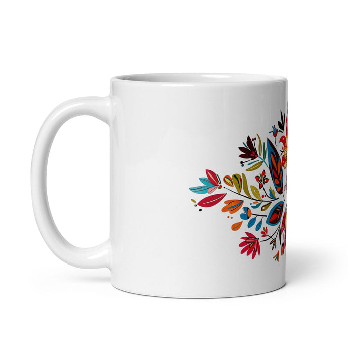 Alma Exclusive Name Art Piece Home Office Work Coffee Mug Mexican Spanish Pride Gift Cup One-Of-A-Kind Calligraphy White Glossy Mug | A25 Mexicada