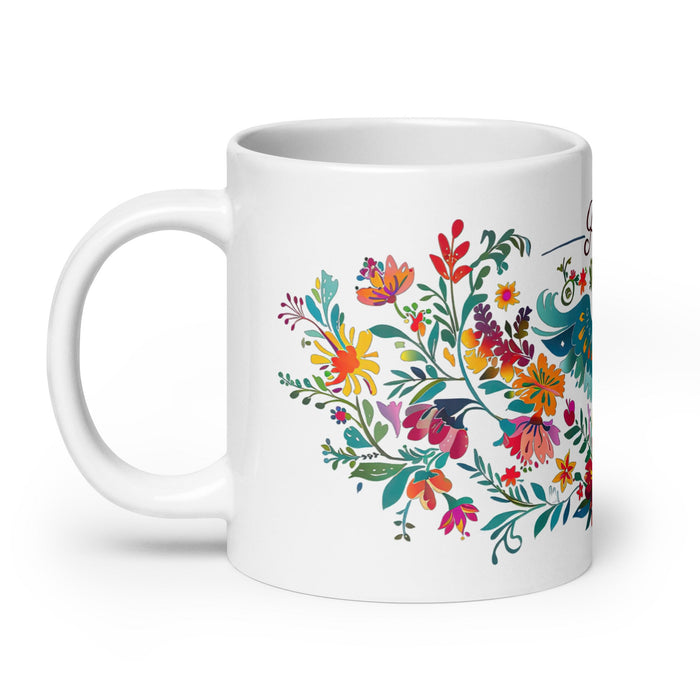 Alma Exclusive Name Art Piece Home Office Work Coffee Mug Mexican Spanish Pride Gift Cup One - Of - A - Kind Calligraphy White Glossy Mug | A27 - Mexicada