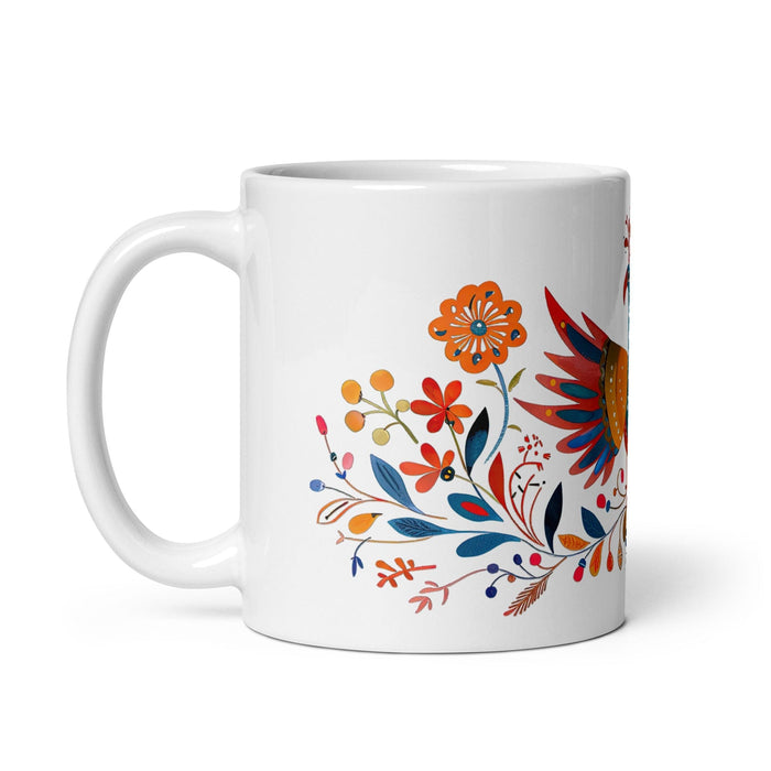 Alma Exclusive Name Art Piece Home Office Work Coffee Mug Mexican Spanish Pride Gift Cup One-Of-A-Kind Calligraphy White Glossy Mug | A28 Mexicada