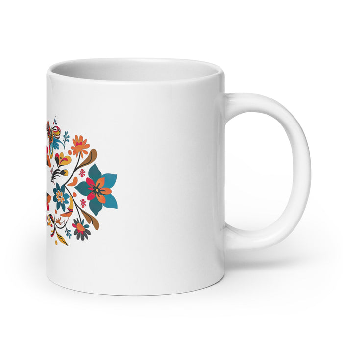 Alma Exclusive Name Art Piece Home Office Work Coffee Mug Mexican Spanish Pride Gift Cup One - Of - A - Kind Calligraphy White Glossy Mug | A29 - Mexicada