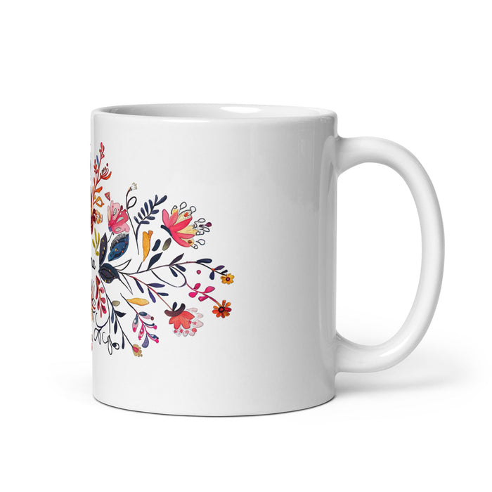 Alma Exclusive Name Art Piece Home Office Work Coffee Mug Mexican Spanish Pride Gift Cup One - Of - A - Kind Calligraphy White Glossy Mug | A3 - Mexicada