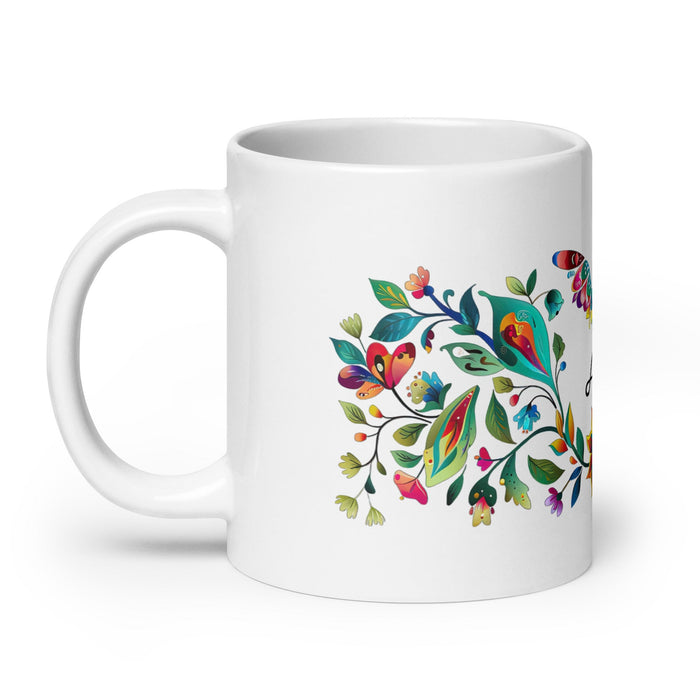 Alma Exclusive Name Art Piece Home Office Work Coffee Mug Mexican Spanish Pride Gift Cup One - Of - A - Kind Calligraphy White Glossy Mug | A30 - Mexicada